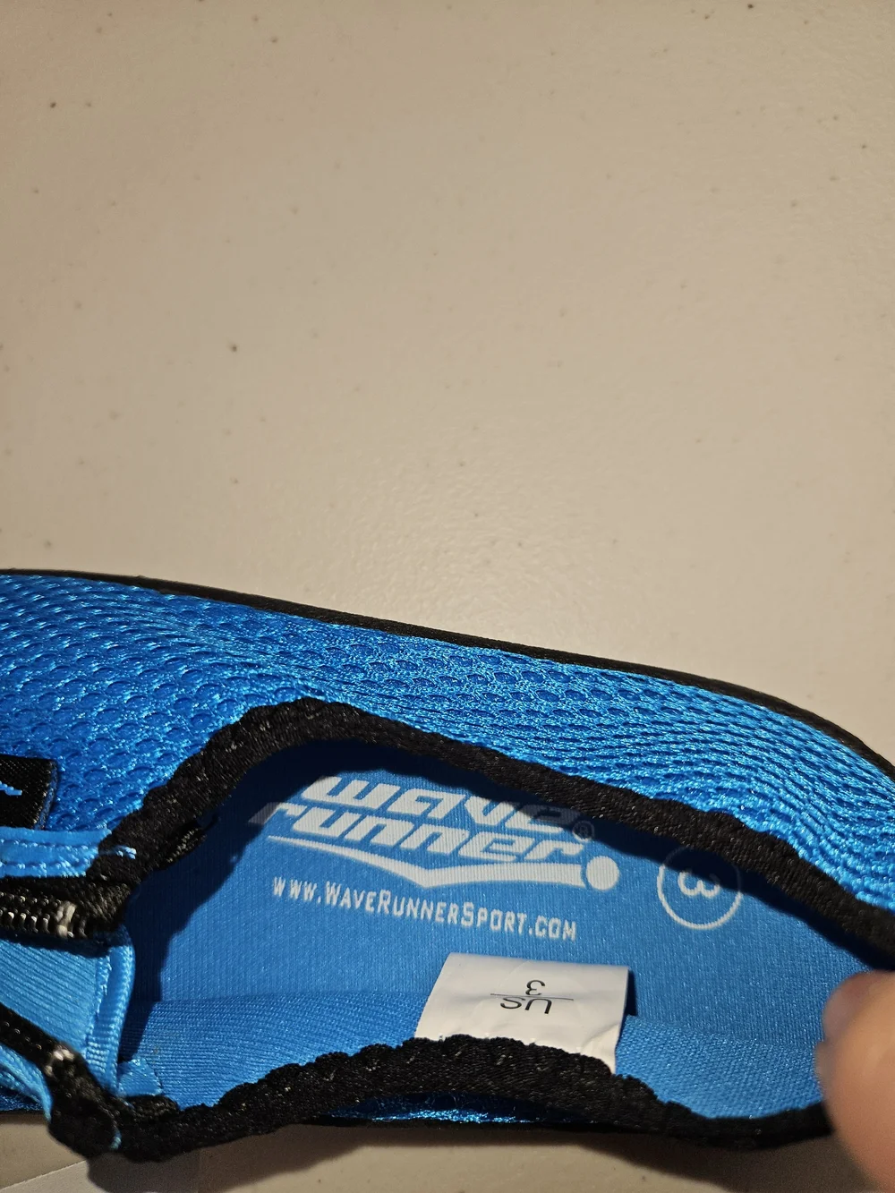 Wave Runner Walmart Kids Blue Water Shoes Lightweight Slip-On Swim Shoes Size 3